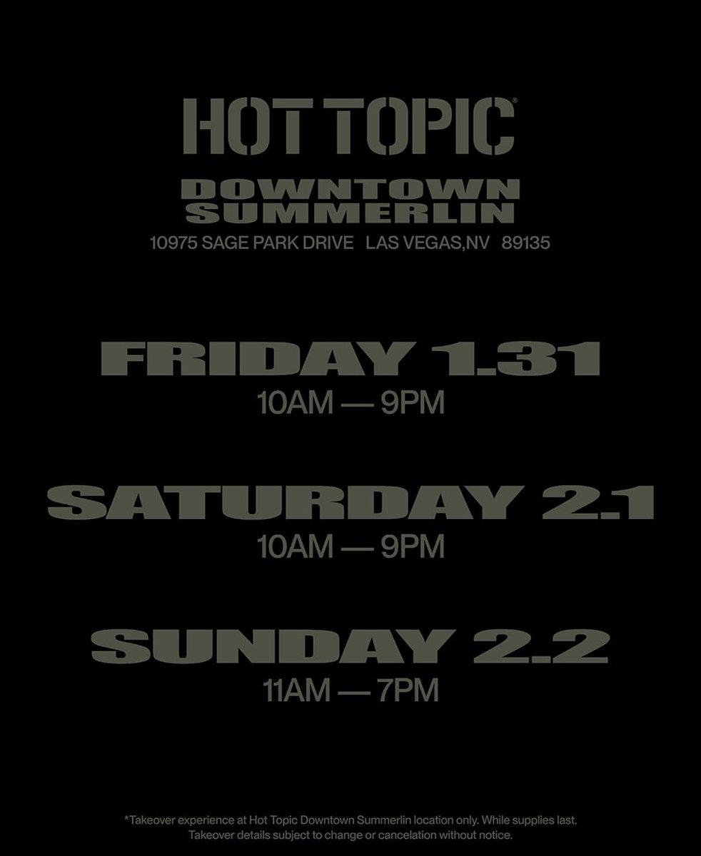 igotfungi's tweet image. VEGAS MOOTS!!!!!! XO store takeover at hot topic #LETSGOOOOO