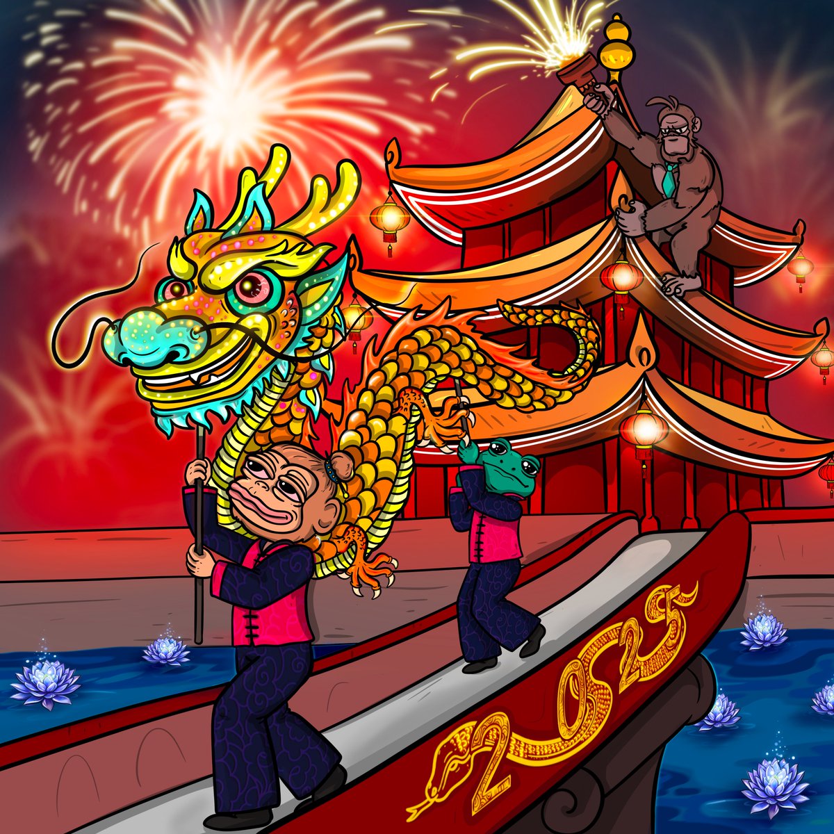 🚀🐍 Happy Lunar New Year from $KONGZ , $KROAK &amp; $BOMO ! 🐍🚀

The Year of the Snake brings wisdom, elegance, and insight! Together, $BOMO, $KONGZ, and $KROAK stand united—ready to conquer 2025 with power, strategy, and unstoppable vibes. 💥🔥
💯This is what makes us legendary💯