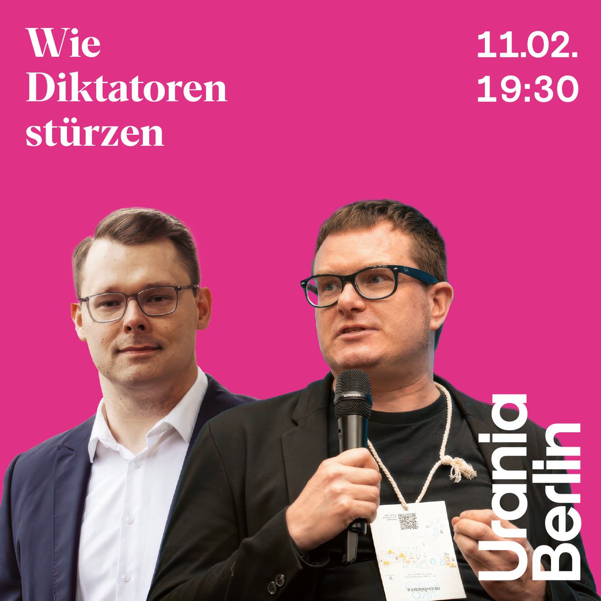 Urania Berlin (@uraniaberlin) on Twitter photo Der Politikwissenschaftler <a href="/marceldirsus/">Marcel Dirsus</a> analysiert im Gespräch mit Ulf Buermeyer <a href="/vieuxrenard/">Ulf Buermeyer</a>, welche Faktoren zum Ende von Alleinherrschaften führen und stellt eine Systematik vor, die hilft, die Mechanismen der Macht zu verstehen.
Tickets uraniaberlin.reservix.de/p/reservix/eve… Der Politikwissenschaftler <a href="/marceldirsus/">Marcel Dirsus</a> analysiert im Gespräch mit Ulf Buermeyer <a href="/vieuxrenard/">Ulf Buermeyer</a>, welche Faktoren zum Ende von Alleinherrschaften führen und stellt eine Systematik vor, die hilft, die Mechanismen der Macht zu verstehen.
Tickets uraniaberlin.reservix.de/p/reservix/eve…