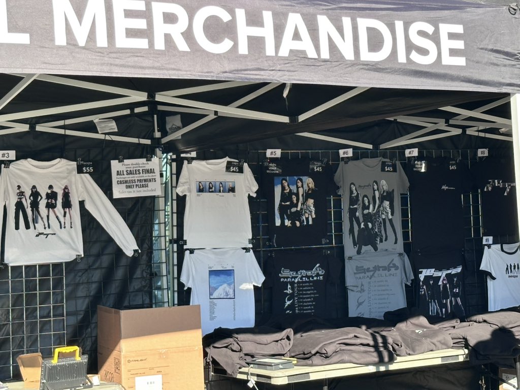 saturdaylvr's tweet photo. aespa synk parallel line tour merch for seattle https://t.co/sVFCTLQyLl