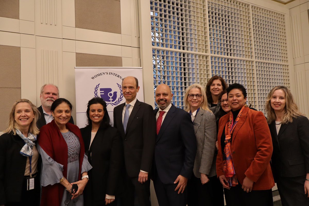 WIF_UN's tweet photo. "Toward a More Inclusive Security Council: Challenges &amp; Opportunities” feat. H.E. Tareq Albanai, H.E. Alexander Marschik &amp; Richard Gowan. Panelists discussed #UNSC reform, #IGN &amp; smaller state representation. Grateful to @KuwaitMissionUN for hosting . #WIF27JAN https://t.co/OlAN1P15am
