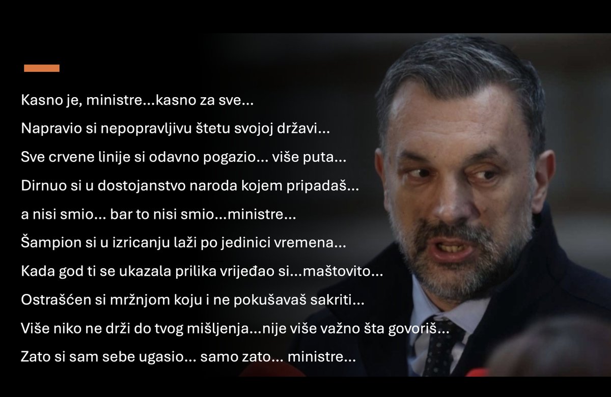 GlobalMrezaSDA's tweet photo. Kasno je ministre ... @DinoKonakovic https://t.co/q6CCJEPFNU