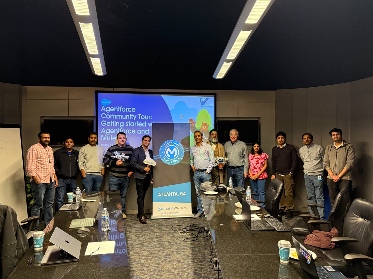 VanrishTech's tweet image. 🌟A sincere THANK U 2 all the participants for their active involvement in the insightful session on #Agentforce &amp;amp; the interactive workshop. 
⭐Hosting this event was a pleasure, &amp;amp; we extend special appreciation for your unwavering support! #salesforce @salesforce #AI #AIAgent