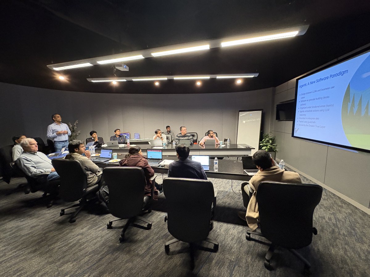 VanrishTech's tweet image. 🌟A sincere THANK U 2 all the participants for their active involvement in the insightful session on #Agentforce &amp;amp; the interactive workshop. 
⭐Hosting this event was a pleasure, &amp;amp; we extend special appreciation for your unwavering support! #salesforce @salesforce #AI #AIAgent