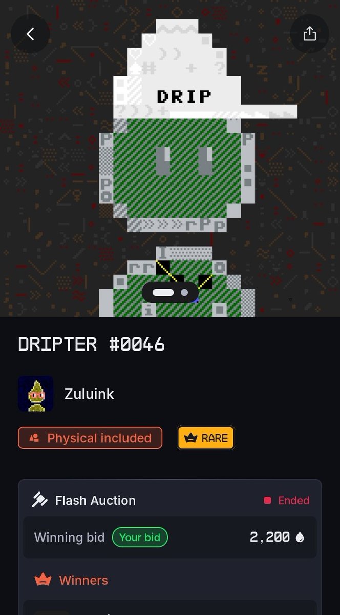 Super stoked to finally snag a dripter. Keep up the great work <a href="/Z_u_l_u_i_n_k/">☠𝖟𝖚𝖑𝖚𝖎𝖓𝖐.𝖊𝖙𝖍⚜︎</a>