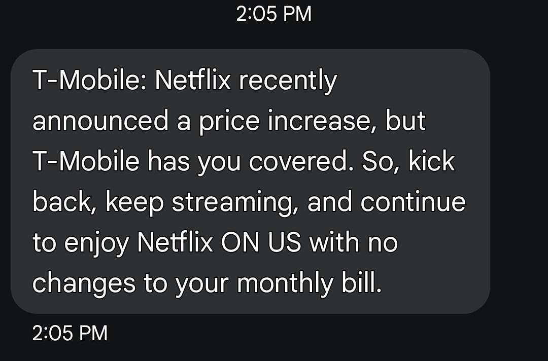 tonyn805's tweet photo. T-Mobile has been amazing over the last 2 years. Best switch I've ever made! They pay my Netflix and Hulu, and my home high-speed internet is literally on $40.00 a month. My bill for 3 phones &amp; home internet is half of what it was for 2 phones and no internet  AT&amp;T. 
@TMobile https://t.co/0Ohy3u9q7u