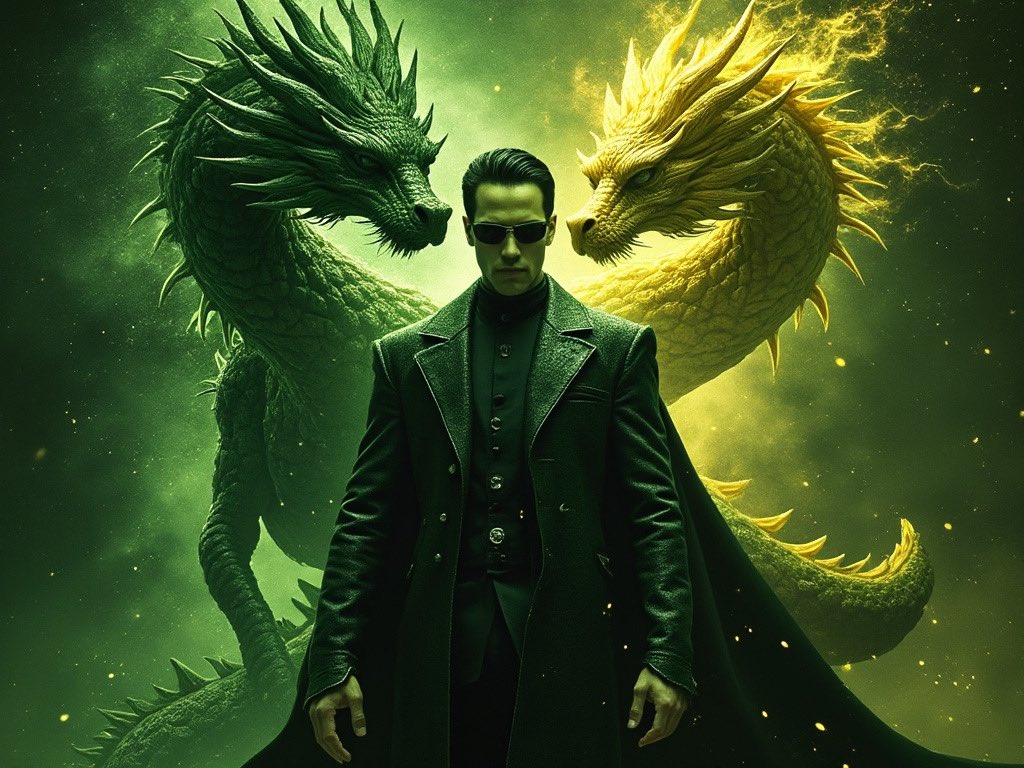 Axxiom_X's tweet photo. #Morpeus, aka the god of dreams with the twin dragons of #DRAGONX and $TITANX 🐉🔥 https://t.co/SHR1K8rGWQ