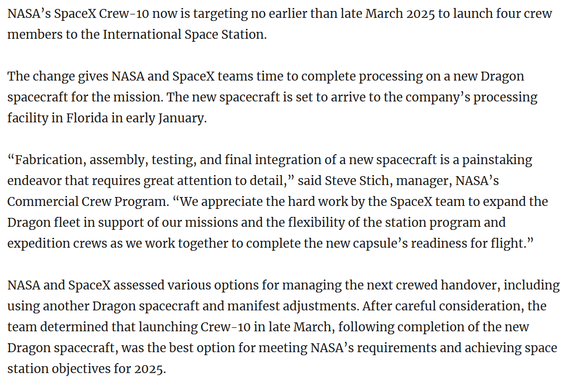 xdNiBoR's tweet photo. @elonmusk @POTUS @SpaceX @Space_Station Was it Bidens fault that SpaceX/NASA delayed the Crew 10? https://t.co/nQ2X9Knhm9