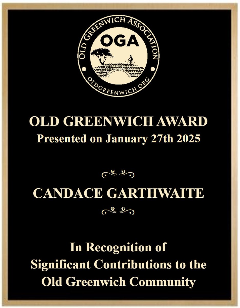 Old Greenwich Association Annual Meeting Recap bit.ly/4aJhaeo

We were proud to award The Old Greenwich Award to Candace Garthwaite for her contributions to our community!

View the live stream on our YouTube Channel. youtube.com/live/9epHqQK2q…
