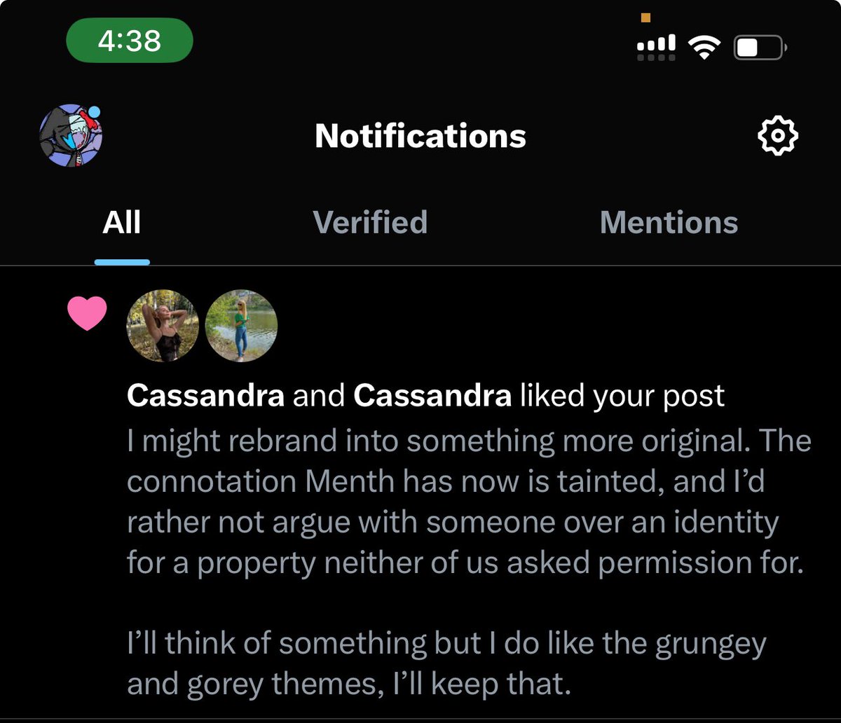 Menthhh's tweet photo. Thanks Cassandra 
Thanks Cassandra https://t.co/dKZT5GxMwW