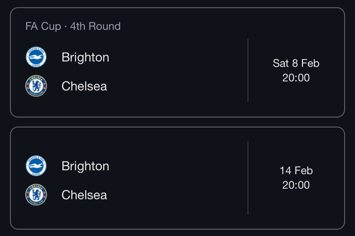 H 🏴☠️ (@hazr_cfc) on Twitter photo Can anyone please sort me two tickets for either one of these games away to Brighton 🙏🏼 would be amazing if you are selling
<a href="/CFCTickets4Sale/">Chelsea FC Tickets</a> <a href="/SparesCFC/">Spares CFC</a> <a href="/CFC_FV_Tickets/">CFC Tickets ⭐️⭐️</a> <a href="/CFC_Tickets1/">Chelsea Tickets</a> <a href="/Chelsea_spares/">Chelsea Tickets ⭐️⭐️</a> Can anyone please sort me two tickets for either one of these games away to Brighton 🙏🏼 would be amazing if you are selling
<a href="/CFCTickets4Sale/">Chelsea FC Tickets</a> <a href="/SparesCFC/">Spares CFC</a> <a href="/CFC_FV_Tickets/">CFC Tickets ⭐️⭐️</a> <a href="/CFC_Tickets1/">Chelsea Tickets</a> <a href="/Chelsea_spares/">Chelsea Tickets ⭐️⭐️</a>