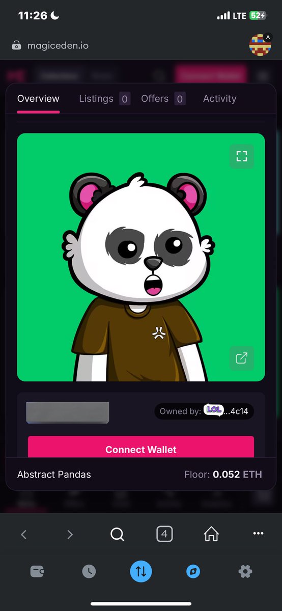 J.PROFITS 📊🧱 (@profits_alone) on Twitter photo Floor price: 0.052ETH 
<a href="/abstract_pandas/">PANDAS 🐼✳️</a> turn out to be a success 
Im glad I didn’t fade😁 Floor price: 0.052ETH 
<a href="/abstract_pandas/">PANDAS 🐼✳️</a> turn out to be a success 
Im glad I didn’t fade😁