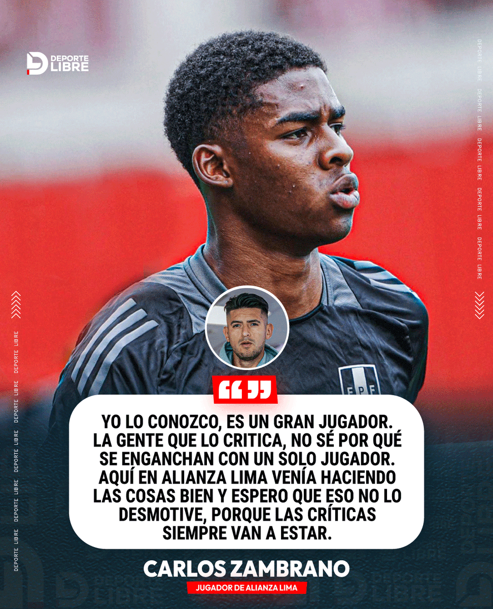 DeporteLibre_Pe's tweet photo. Carlos Zambrano se refirió a las críticas hacia Víctor Guzmán 🇵🇪.
#PeruSub20 #Sub20 #SeleccionPeruana #SudamericanoSub20 #FelipeChavez #LaBicolor https://t.co/1j5cBQxiaN
