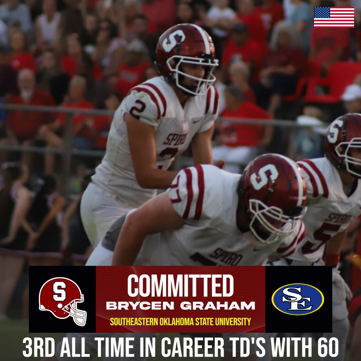 Congratulations <a href="/bryceng02/">Brycen Graham</a> on a spectacular career and commitment to <a href="/SavageStormFB/">Savage Storm Football</a>! 🔵🟡