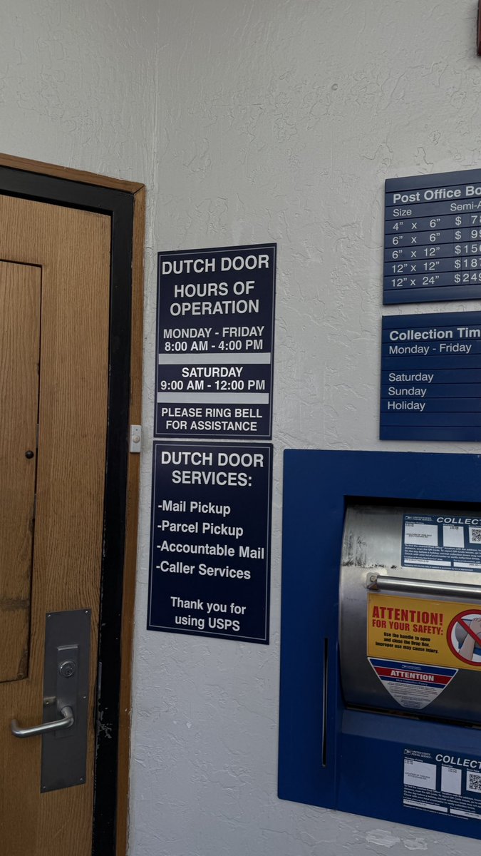 WFMGWF's tweet photo. I don't care who's president,  totally unacceptable that the tax funded @USPS doesn't do their damn job. They have refused to deliver an oversize package. Let me go pick it up? Nope Dutch Door has zero service/they want us to wait in this ridiculous line? #USPSFail #UspsIsTheDmv https://t.co/oKlo6ckJwy