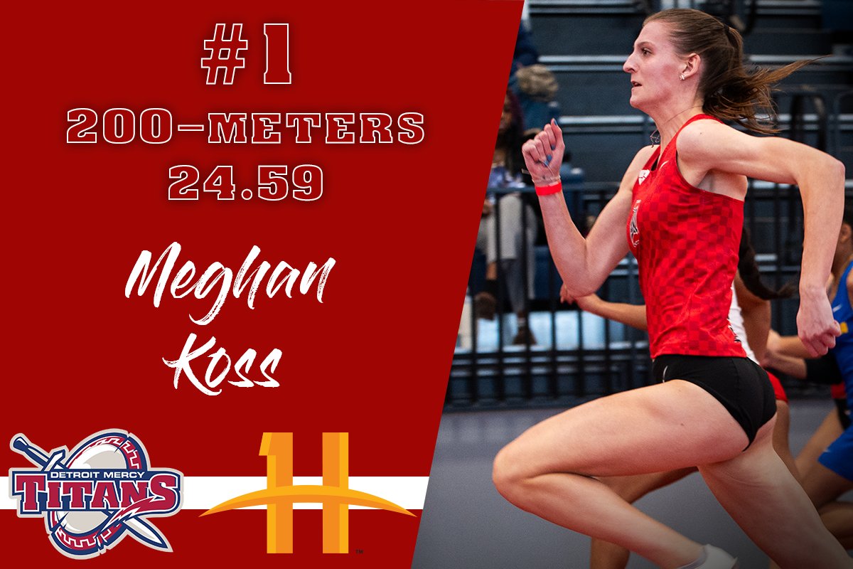 . <a href="/MeghanKoss24/">Meghan Koss</a> currently holds the top 200-meter time in the <a href="/HorizonLeague/">Horizon League</a> #DetroitsCollegeTeam ⚔️