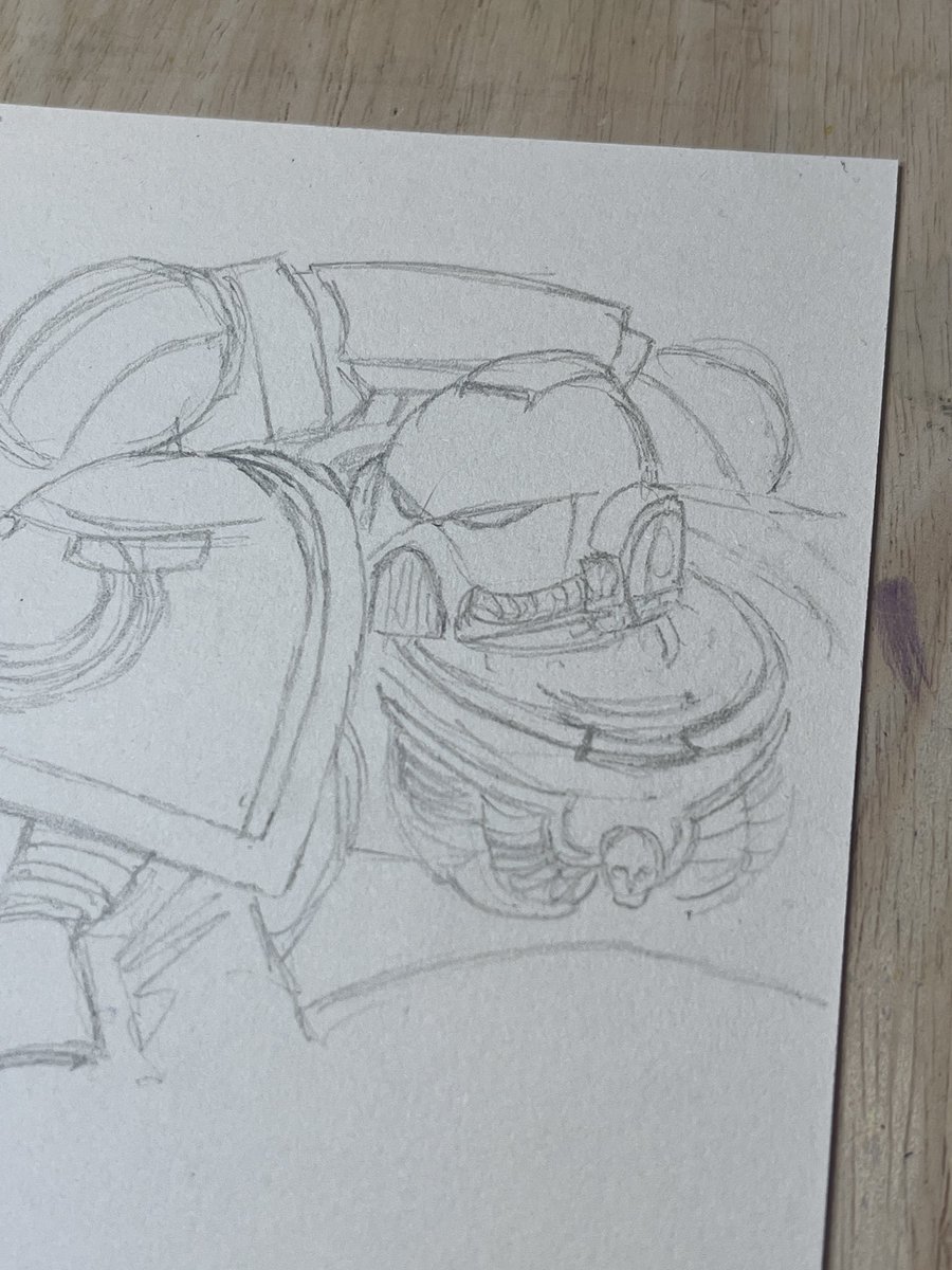 Demonthya's tweet photo. Quick space marine sketch

#w40k #spacemarine #ultramarine #sketch #warhammer40k https://t.co/HM7ct5TaOQ