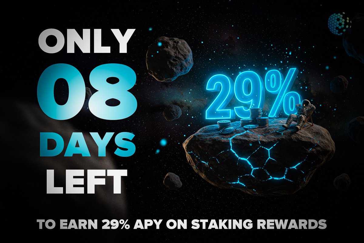 EarthMetaAi's tweet photo. In just 8 days, the public staking window closes, and with it, your opportunity to secure 29% APY. ⏳

Those who stake now will earn biggest rewards, and position themselves at the forefront of EarthMeta’s future.

This is more than just staking, it’s about securing your influence and maximizing your tokens before the next major phase of EarthMeta’s growth. 🌟

Stake now before it’s too late 👉 https://t.co/qkDoWNaigQ
