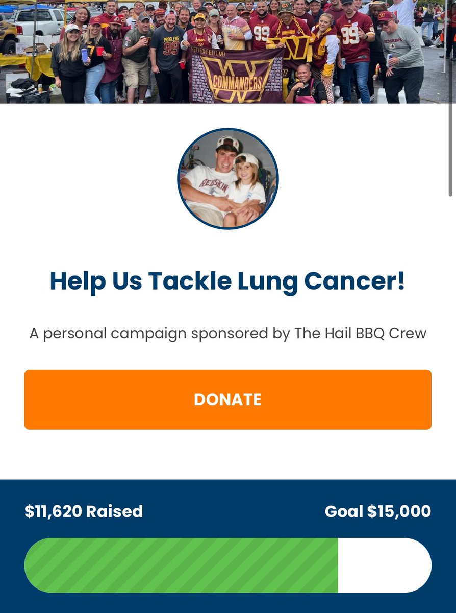 Tailgate Ted (@tailgateted) on Twitter photo Not going to lie Eagles fans donating $55.23 to the <a href="/LUNGevity/">LUNGevity Foundation</a> Cancer Fundraiser I have been running all season made me smile. I appreciate all of the generosity from those in their fanbase that are helping us Tackle Cancer. We are at $11k of our initial goal of $15k. Not all Not going to lie Eagles fans donating $55.23 to the <a href="/LUNGevity/">LUNGevity Foundation</a> Cancer Fundraiser I have been running all season made me smile. I appreciate all of the generosity from those in their fanbase that are helping us Tackle Cancer. We are at $11k of our initial goal of $15k. Not all