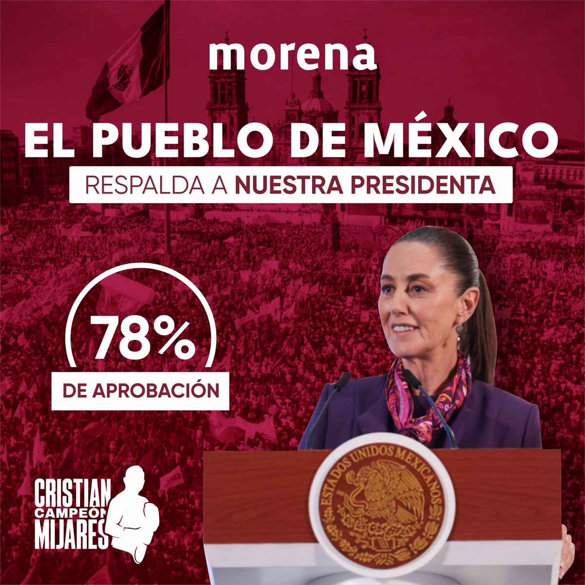 Como dijo nuestro entonces presidente Andrés Manuel López Obrador: "será la mejor presidenta del mundo" 🥊🔥