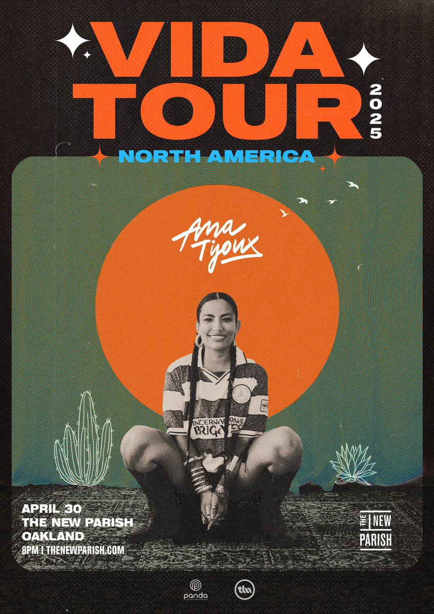 thenewparish's tweet photo. JUST ANNOUNCED! 🤩
The Grammy-nominated French-Chilean rapper @anatijoux is coming BACK to The New Parish on April 30th! Don’t miss this amazing performance!

Tickets go on sale this Friday, 1/31 at 10 AM – mark your calendars!
🎟️ https://t.co/Tr8lZlacff

#TheNewParish #Oakland https://t.co/OQNxx9nQvt