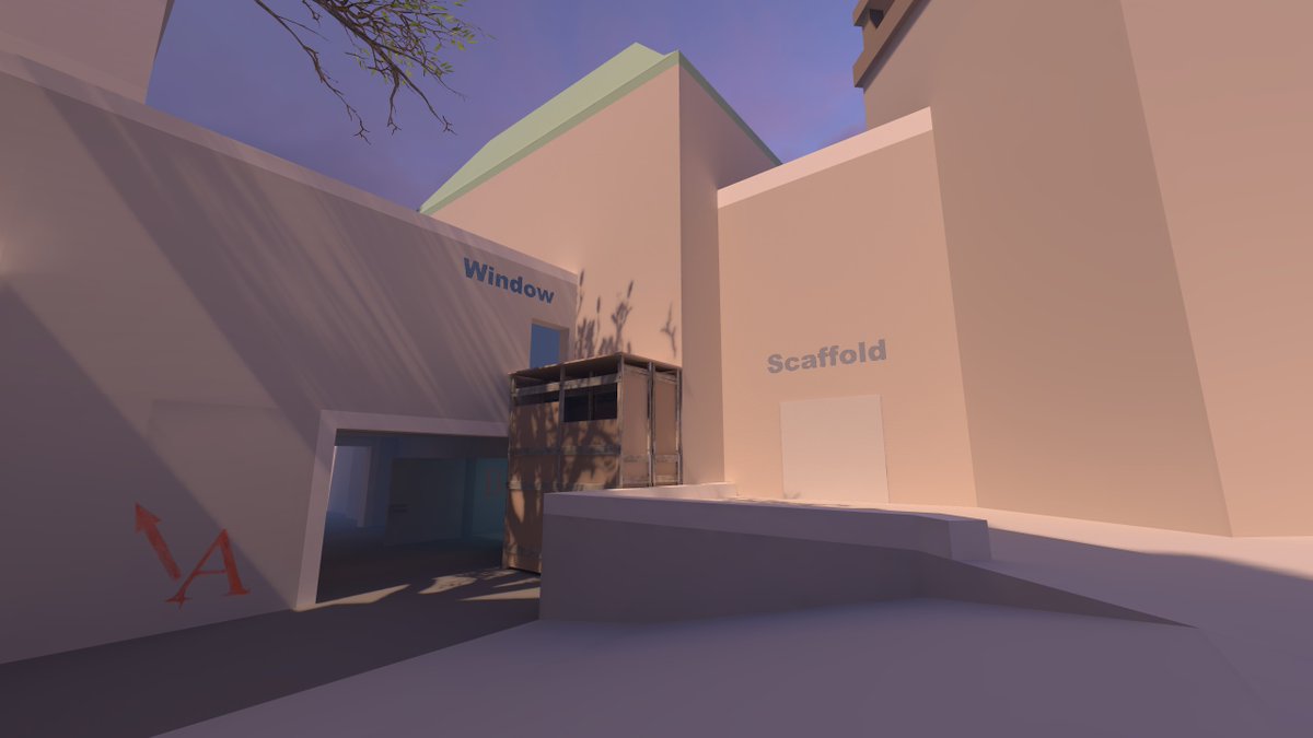 Rump3L_'s tweet photo. Surprise update
https://t.co/Ce1tCOGGIA

Palace => -1 connection, simplified into 'S'

Overpass, Underpass => both have more distinct roles now, restricted connection with Window and Scaffold

Underpass => Squeaky gone, B Tunnels instead

#cs2 #wip #graybox #blockout #leveldesign https://t.co/hMw5cICMNY