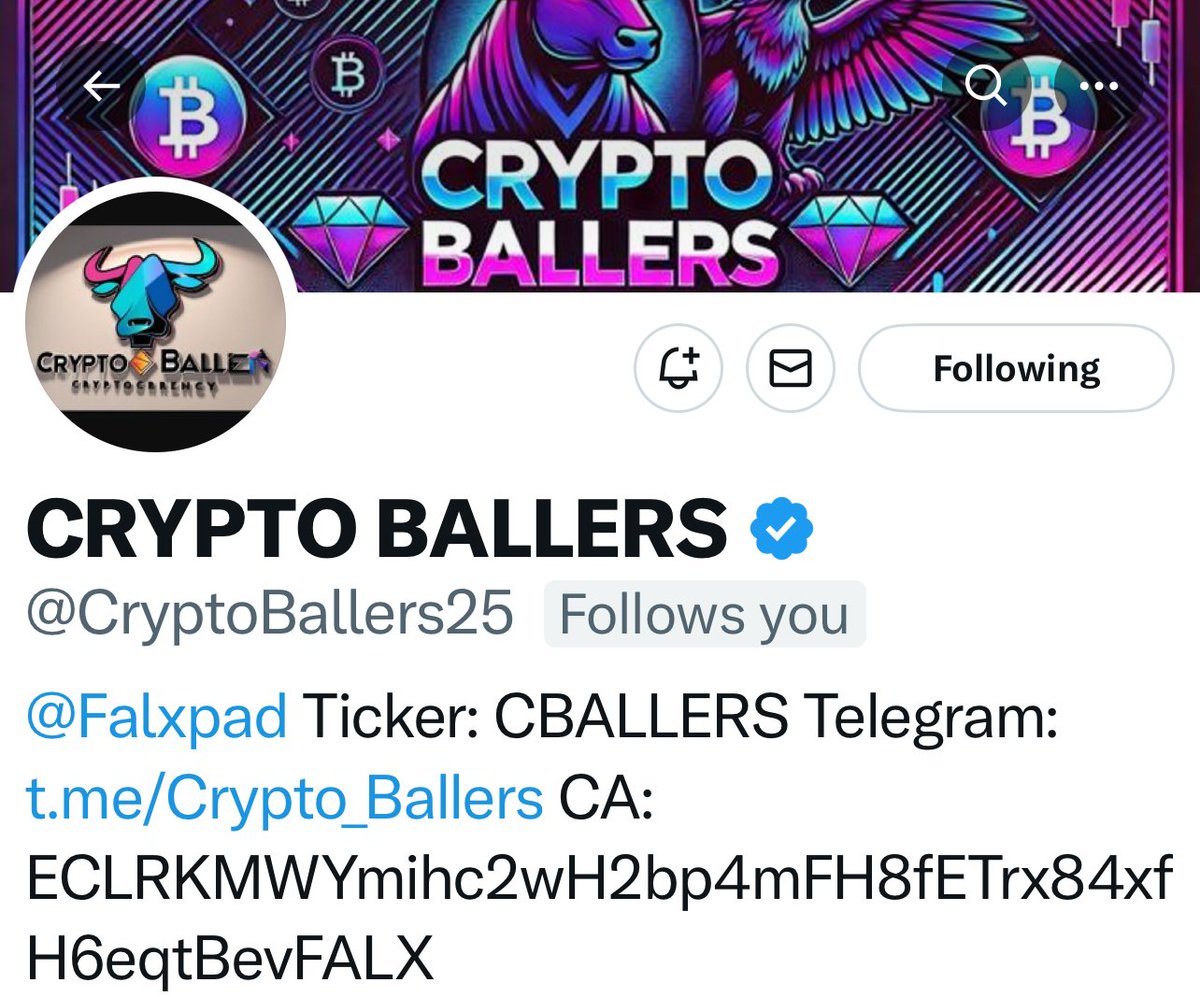 CryptoBallers25's tweet photo. GOT VERIFIED!! TELL YOUR FRIENDS AND FAMILY WERE HERE!!! And if you're wild TELL YOUR EX!!
check out https://t.co/16sLt6lV0f it's the new pumpfun but better and while you're there get yourself some CRYPTO Ballers CA: ECLRKMWYmihc2wH2bp4mFH8fETrx84xfH6eqtBevFALX
Telegram: https://t.co/oakiG1T5jn