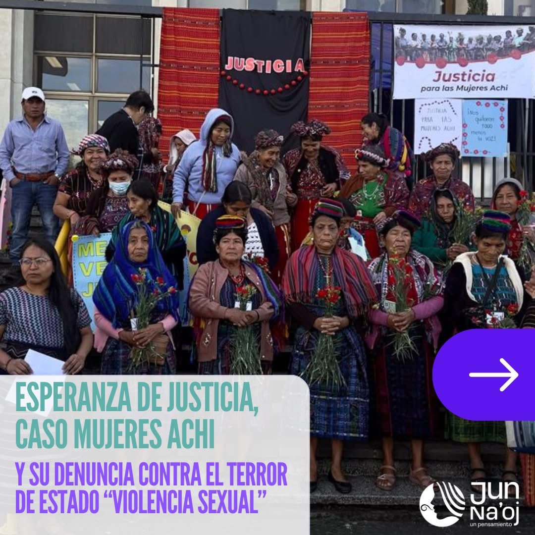 Red de comunicadoras indígenas Jun Na'oj (@redjunnaoj) on Twitter photo Sala de Audiencias para Casos de Alto Impacto, conoce el caso de “Mujeres Achi”
ℹ️<a href="/Angela_Cuc/">Angela cuc</a>
Hoy, 28 de enero de 2025, se inicia el segundo juicio del caso «Mujeres Achi»
Lee más sobre el caso aquí: fger.org/2docaso-mujere… Sala de Audiencias para Casos de Alto Impacto, conoce el caso de “Mujeres Achi”
ℹ️<a href="/Angela_Cuc/">Angela cuc</a>
Hoy, 28 de enero de 2025, se inicia el segundo juicio del caso «Mujeres Achi»
Lee más sobre el caso aquí: fger.org/2docaso-mujere…