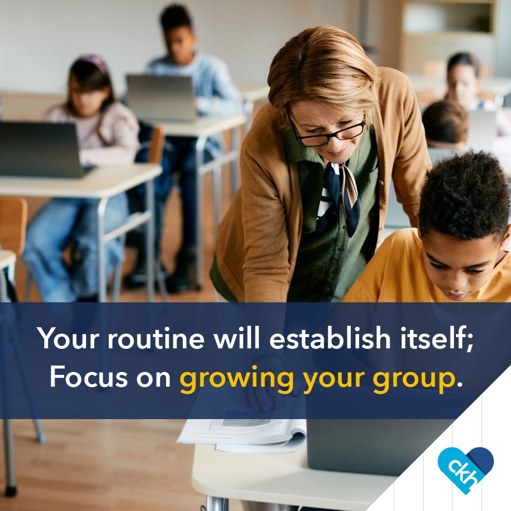 The first day back can create a flood of emotions in both you and your students! Take the time to start back slow, and transition back into routine. Remember, you are always growing your group! 

#ProfessionalDevelopment #Education #iHeartCKH #capturingkidshearts