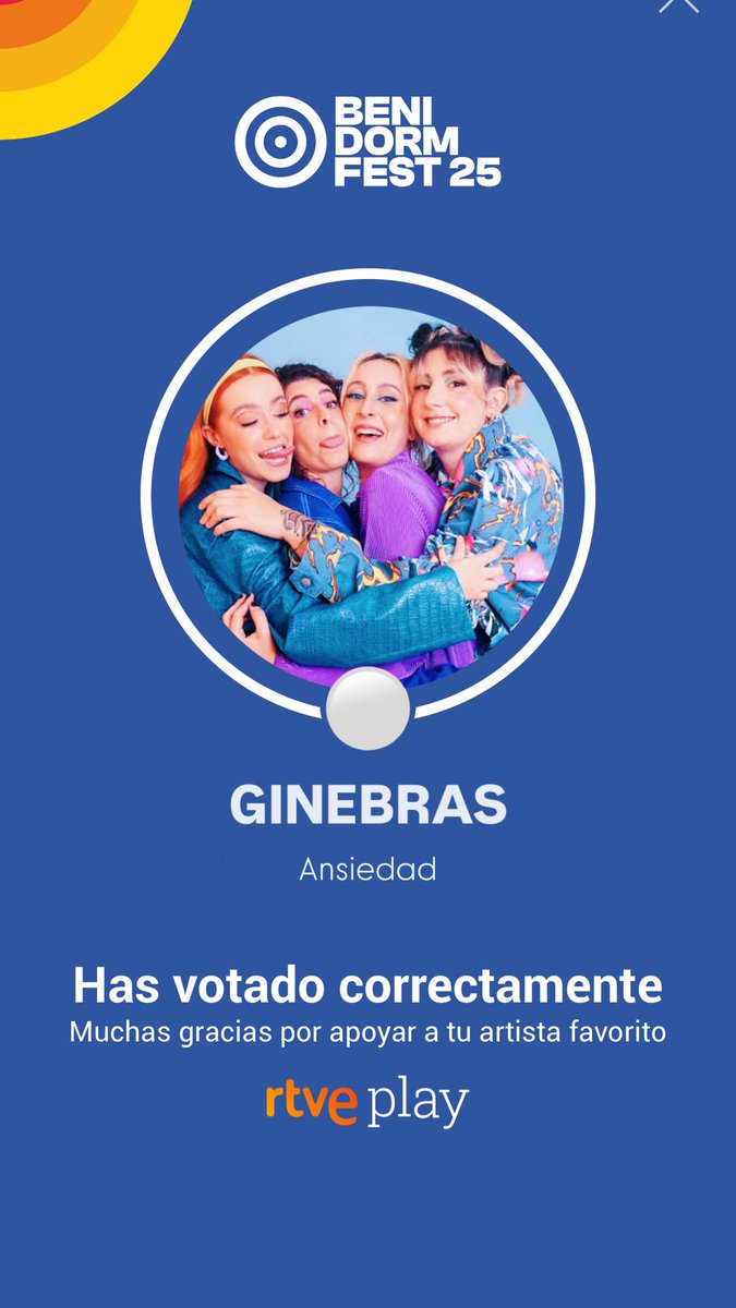 Mi voto ya está decidido 🫰🏻 #BenidormFestSemi1