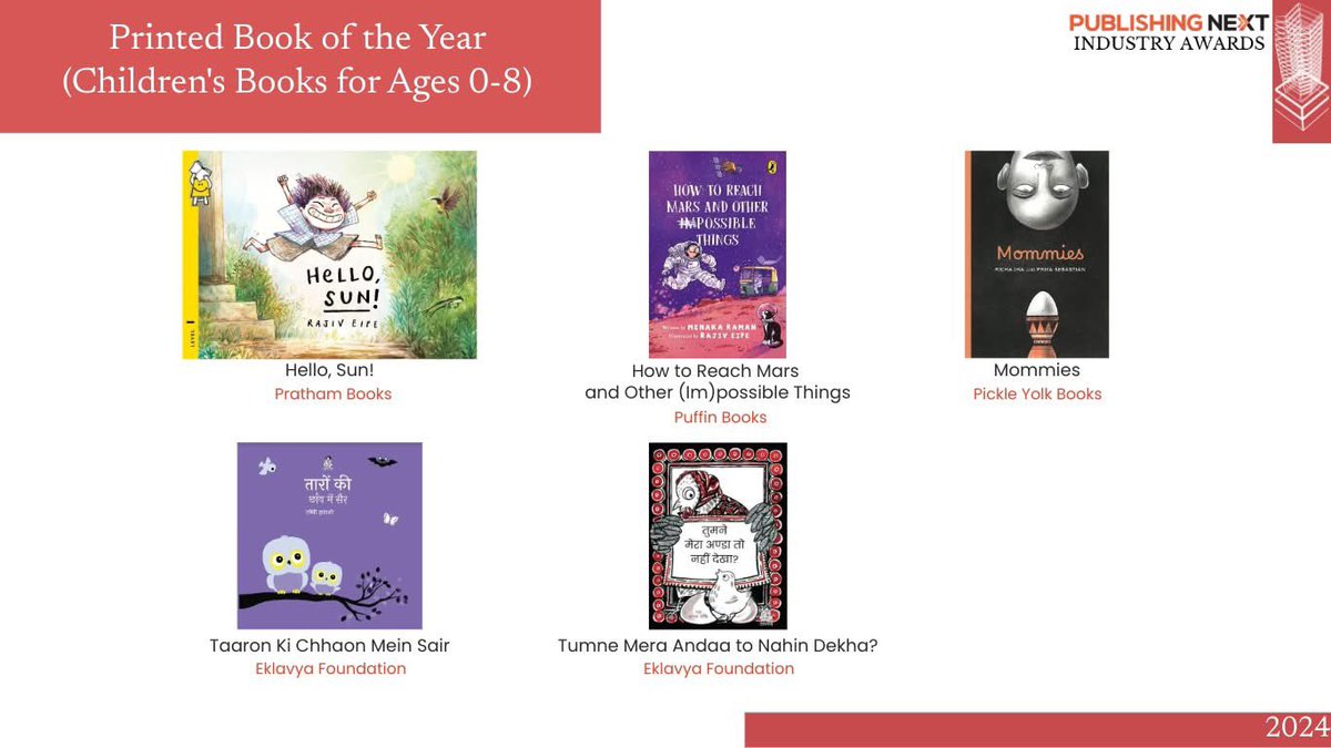We are excited to see MOMMIES and AKELA shortlisted in two different categories at the 2024 <a href="/PublishingNext/">Publishing Next</a> Industry Awards. Congratulations and our best wishes to the our creators, Ruchi Shah, Priya Sebastian, Richa Jha, editor ArchanaAtri and designer Shakil Khan! 🥂