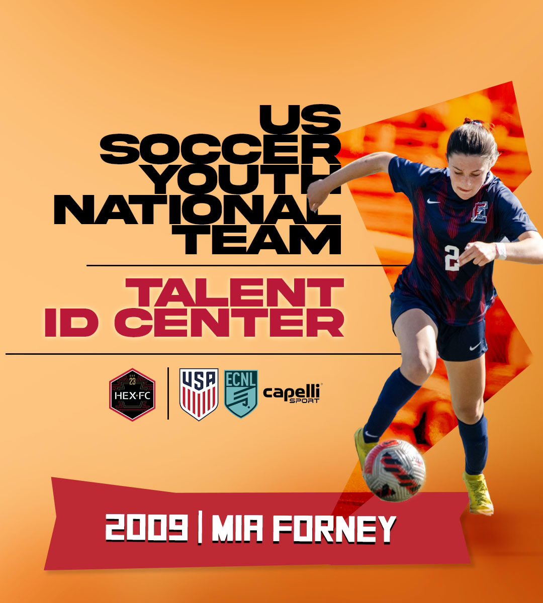 HEXFC23's tweet photo. ๐๐ง๐ฏ๐ข๐ญ๐๐๐ #TalentIDCenter #USSoccer
Goodluck to our HEX athletes Mia, Natalie and Brynn who have been selected for the US Soccer Youth National Team Talent ID Center
Proud of you!โฝ๏ธ๐บ๐ธโ #HEXnation #NationalTeam https://t.co/1aYh4xQcXb