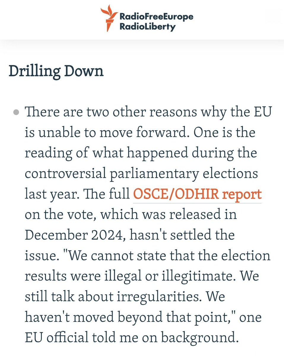 EDugladze's tweet photo. Of course they 🇪🇺 "cannot state that the election results 🇬🇪 were illegal or illegitimate"...as they were, in fact, the opposite❕️

Glad that there still are upright individuals in 🇪🇺 with strong morals, but it's a pity they cannot yet openly voice the truth. @RikardJozwiak https://t.co/qpigKLyYWg