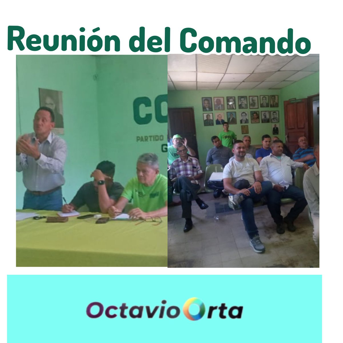 Hoy se llevó a cabo en la sede del Partido Demócrata Cristiano COPEI del Estado Guarico , la reunión de 10 organizaciones para brindarle apoyo a  Octavio Orta, cómo abanderado de la Democracia Cristiana a la gobernación de Guarico.
Firmes en la esperanza..!