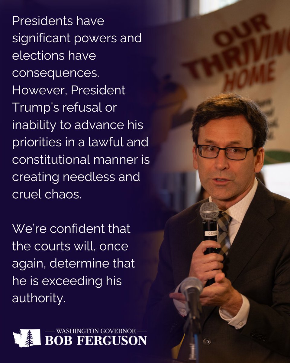 Presidents have significant powers and elections have consequences. However, President Trump’s refusal or inability to advance his priorities in a lawful and constitutional manner is creating needless and cruel chaos.