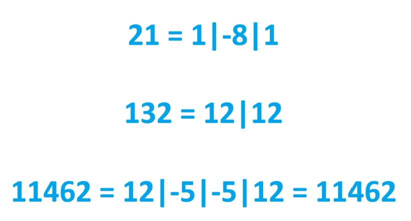 jamestanton's tweet image. Can every number be written as a palindrome in some #explodingdots way?
(For instance, 21 equals one 100, negative eight 10s, and one 1.)