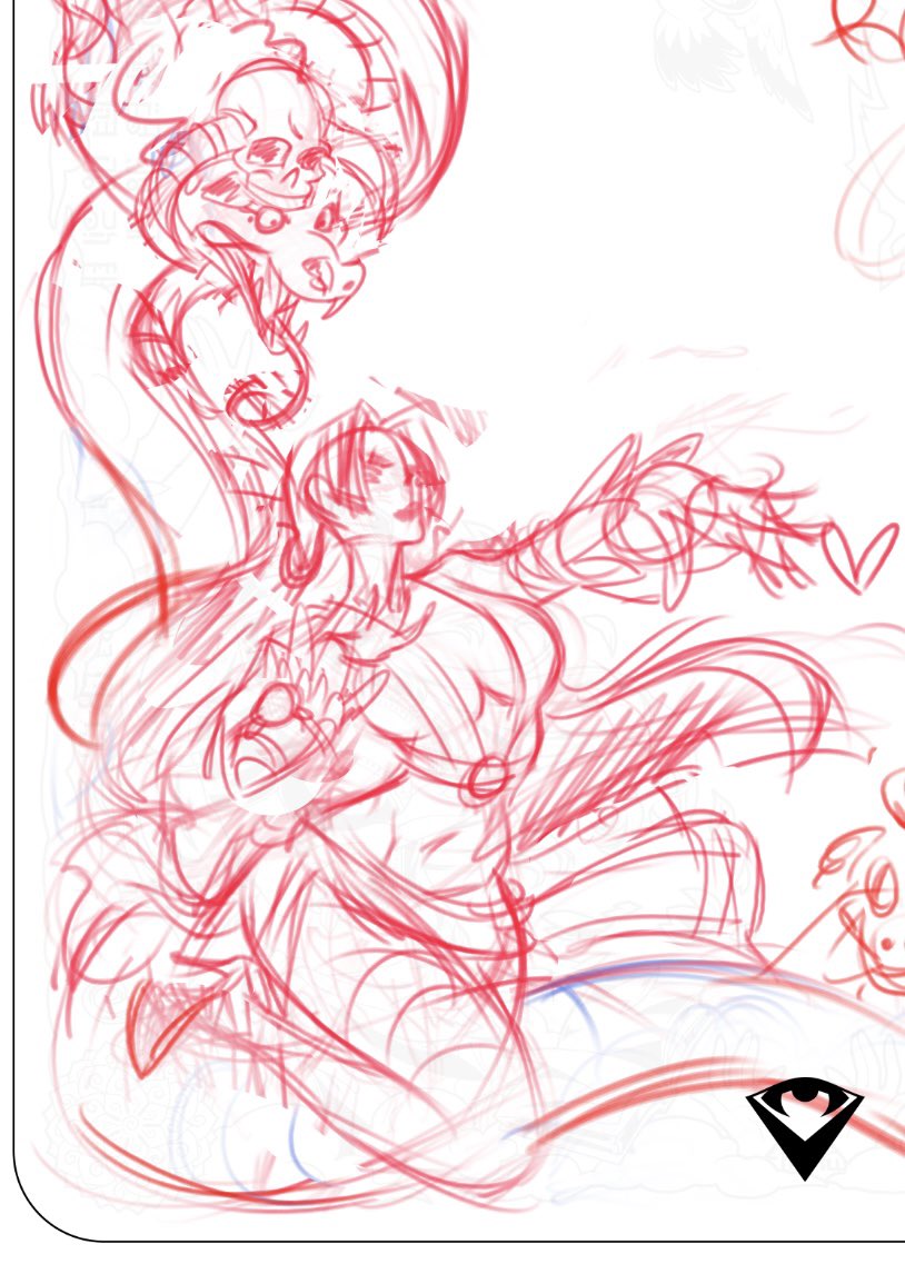 <a href="/Pixiepowderpuff/">Pixiepowderpuff Commissions open!</a> sends her 💗 on this Lunar New Year. 

#yearofthesnake #meromero #sneakpeek 👀