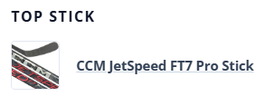 PuckPedia's tweet image. Did you know that we now show:

🏒a player's stick at the top &amp;amp; all of their gear at the bottom of their player page

🏒the most common stick for the team at the top &amp;amp; all of the gear worn by the team at the bottom of the team page

Courtesy of our friends @geargeekhockey !