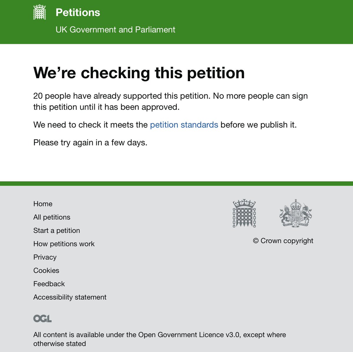 KatieAmess's tweet image. I am waiting for this petition to support a public inquiry to be approved.  It has been pending for 6 days now.... #justiceforsirdavid