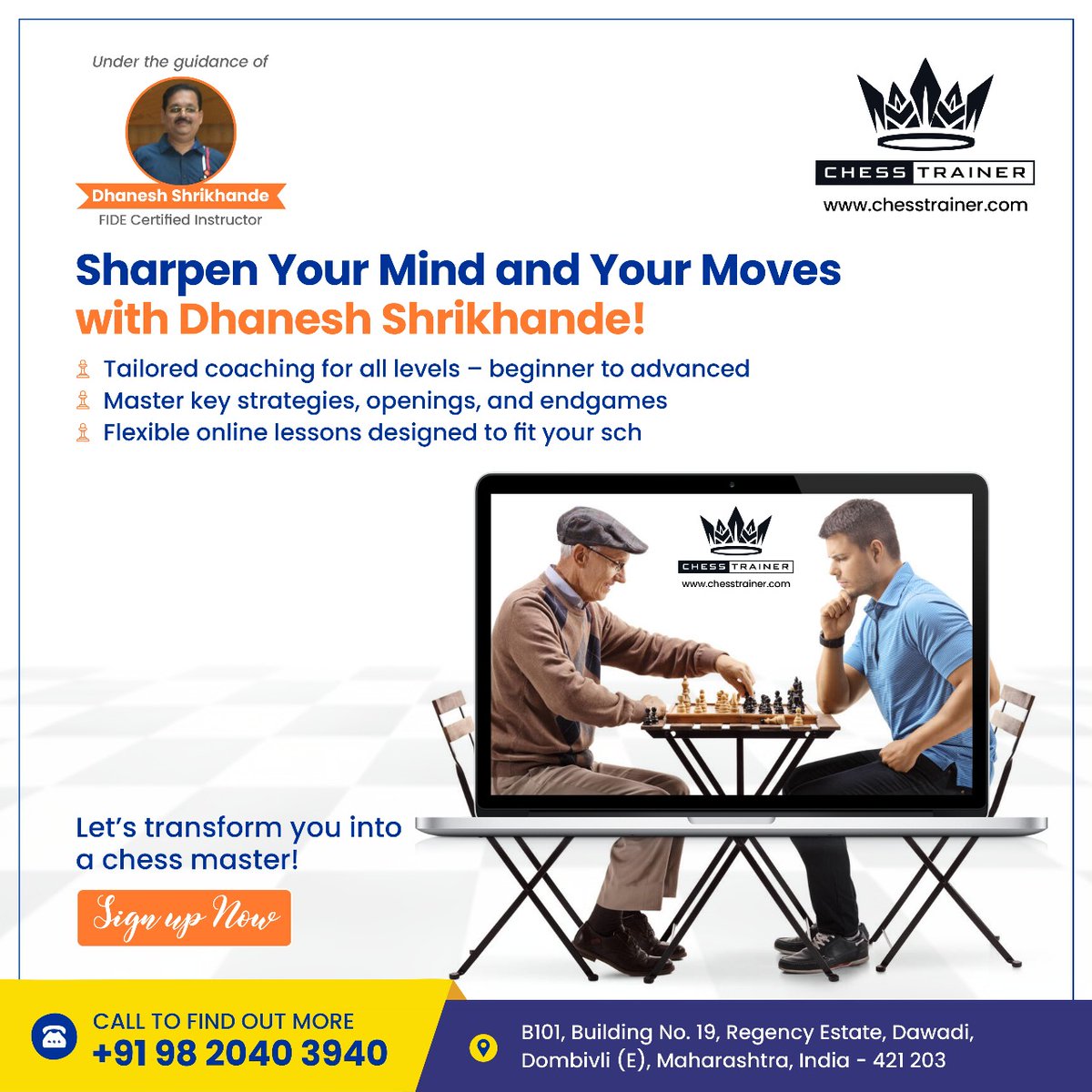 Chess_trainer91's tweet image. ♟️ Sharpen Your Mind &amp;amp; Your Moves – Learn #Chess with #DhaneshShrikhande! 👨‍🏫🚀

🧠 Master strategy, tactics &amp;amp; critical thinking at your own pace!
✅ Coaching for all levels
✅ Openings, endgames &amp;amp; key strategies
✅ Flexible #onlinelessons

chesstrainer.com

#ChessTrainer