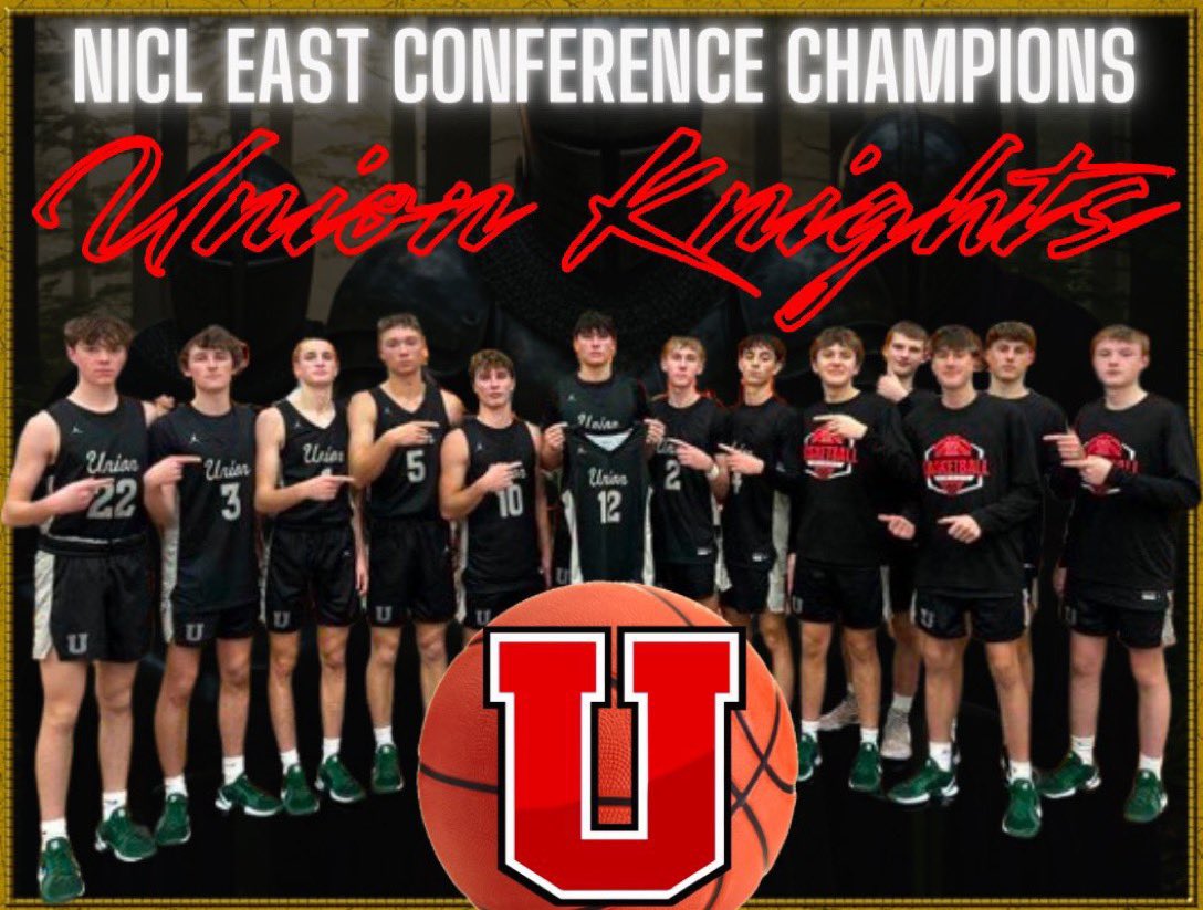 With our victory tonight the boys clinched the NICL East Conference title! It is our fourth in school history and first since the 2008-2009 season! #GoKnights #Together