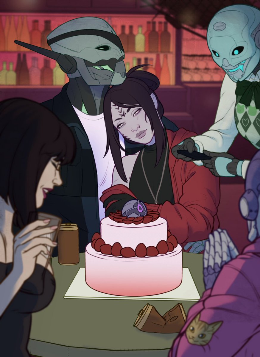 I never posted this! lil birthday draw w the wiwis