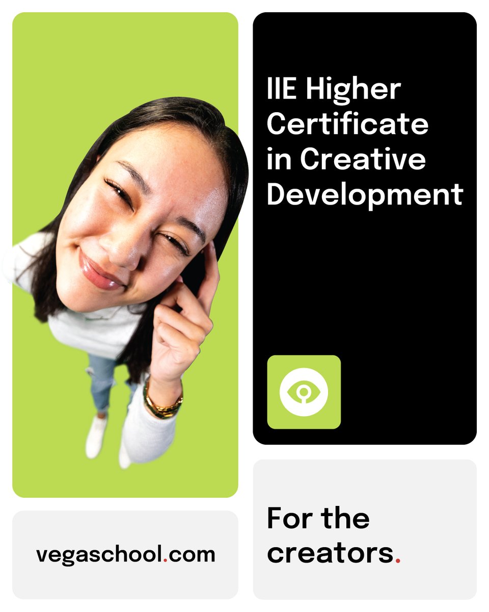 VegaSchool's tweet photo. If you didn’t get the marks for a degree, don’t accept the status quo. 😏 

Apply for one of the IIE Higher Certificates.A higher certificate at IIE-Vega is a smart springboard into a degree. 🚀
2025 Registration is now open. ✌️

Click here: https://t.co/xCZzF1BK8H https://t.co/vlKLeCPNHQ