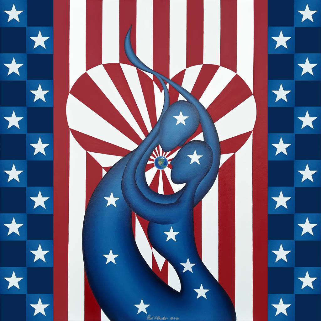 🌟🇺🇸 United In The States Of Love And Liberty 🌟🇺🇸

In the title for this art I made, 'States' isn't just about geography; it's a play on our human state - our emotions, our unity, and our liberty. Let's celebrate the bond that unites us all, beyond politics and differences.