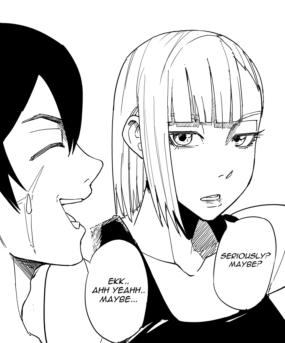 Raigon and Miyo, ready to fight...maybe

#manga #anime #art #illustration