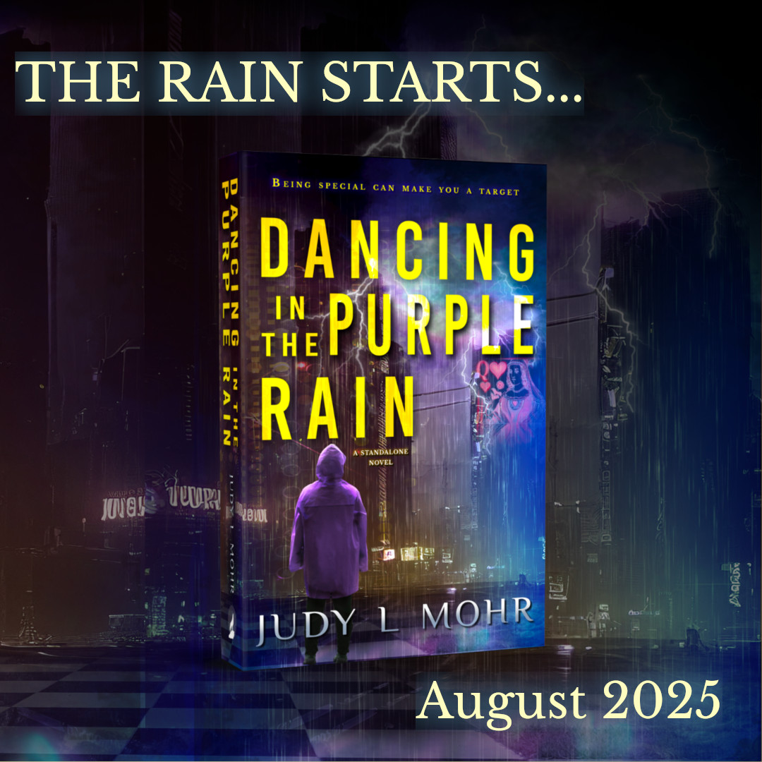 THE RAIN STARTS... August 2025
I'm pleased to share with you the cover for DANCING IN THE PURPLE RAIN, to be released into the wild on August 1, 2025. If you would like to be informed of when ARC copies are released, please join my newsletter mailing list. judylmohr.com