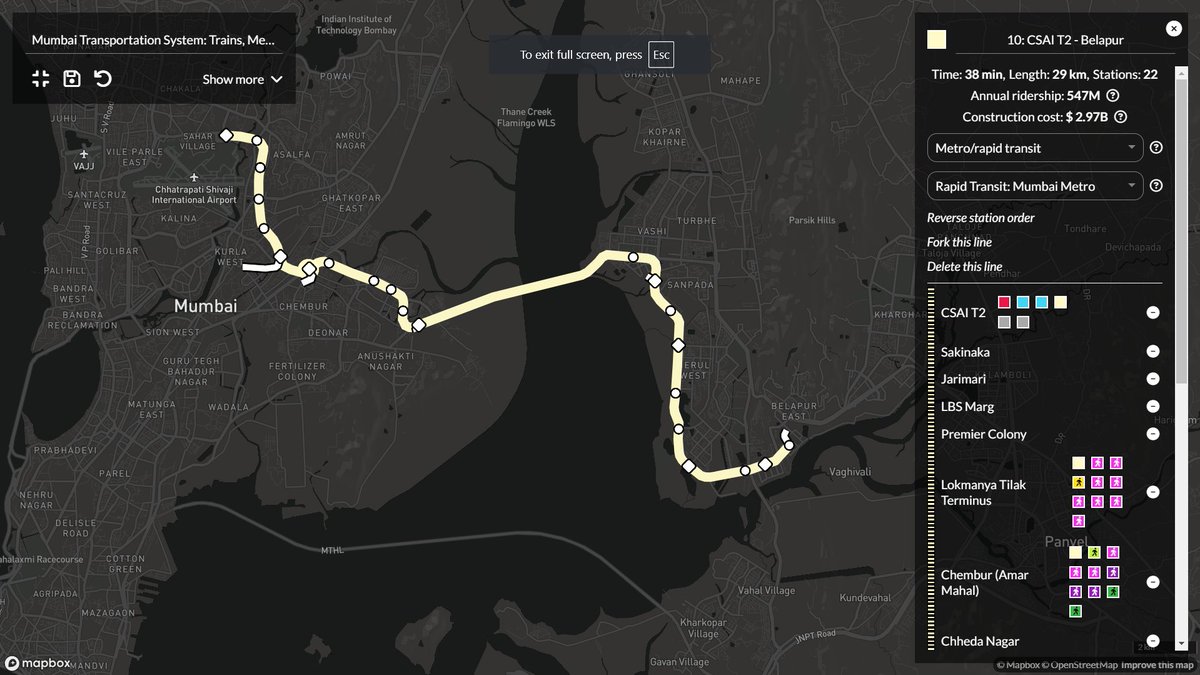 log_premee's tweet image. With the #mumbaimetro Gold line in the news!! I want this line to be more than just an Airport Express Line! This line is connecting 2 cities too! There should be an express line and a local line!!