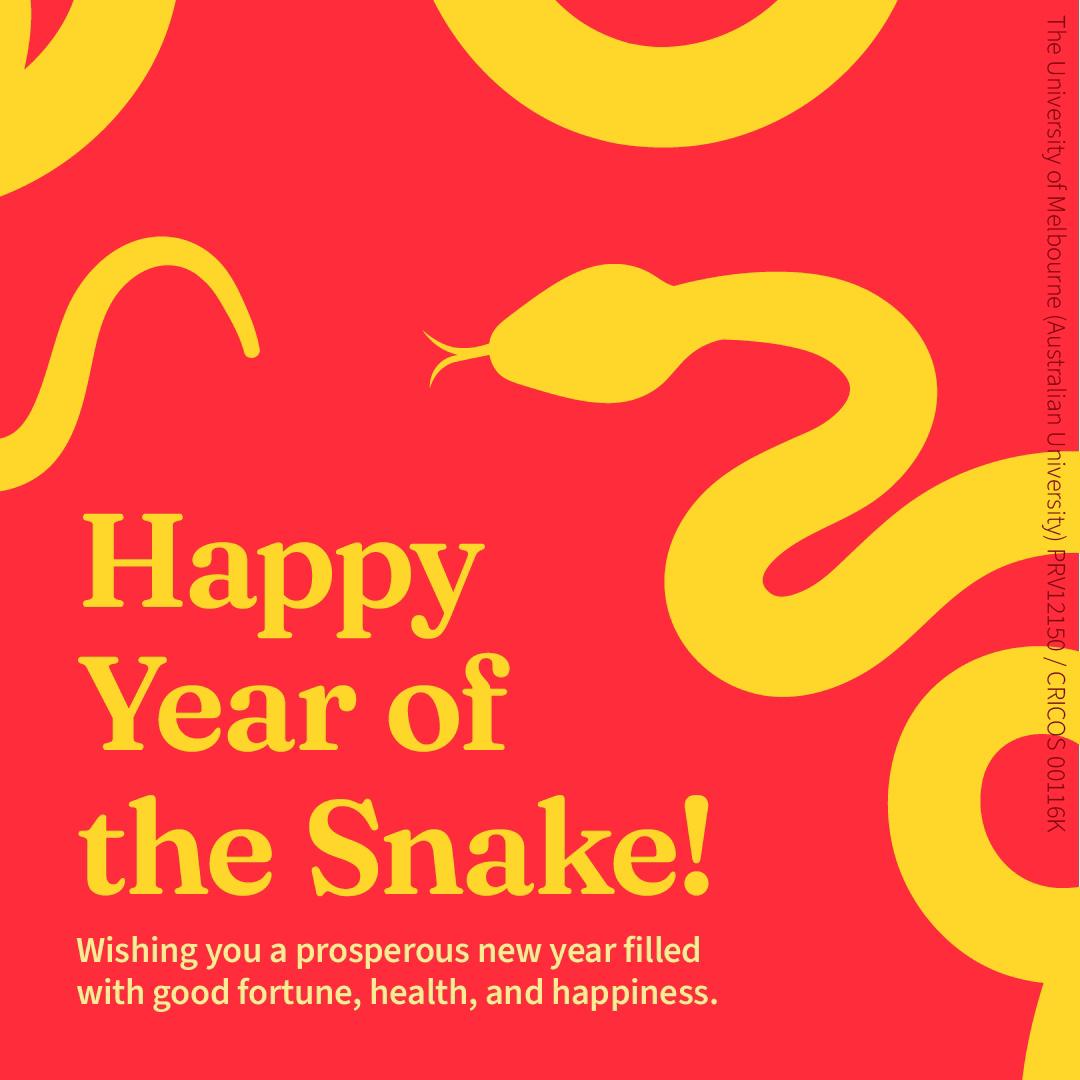 Selamat Tahun Ular, teman-teman ✨

Semoga tahun ini penuh dengan kesuksesan dan kebahagiaan, di mana harapan terwujud dalam hidup yang sehat, aman, dan sejahtera 💙

Gong Xi Fa Cai 🐍🧧

#UniMelb
#YearoftheSnake