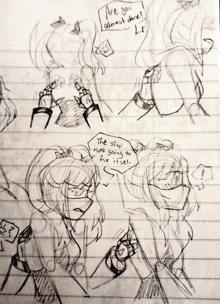 MuroDron_nsfw's tweet photo. I redraw this from someone else's, if I find their @ than I'll mention em! 
But creds to them♡♡♡

Have some old #oilrose art/comic ^^
(Sorry it's in such low quality, this is coming out of my notebook)
#oliroseart #murdrdrones #fanart https://t.co/zggheArQnw