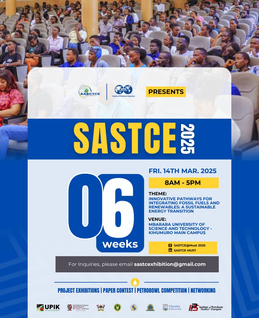iueaspechapter's tweet photo. COUNTDOWN 
6WEEKS TO *SASTCE2025*

Don't miss out on the great opportunity to enrich your knowledge in the oil and gas sector.

*#WeAreSpe* https://t.co/OTsn1w6AXQ